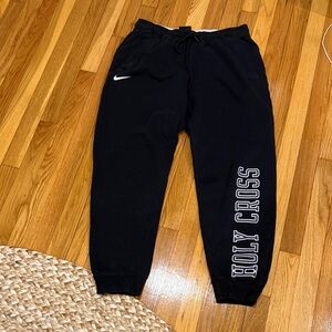Nike Kids Black Sweatpants with Holy Cross Print